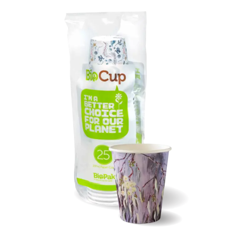 Picture of 8oz Art Series Hot Paper BioCups(280ml) - 25pk
