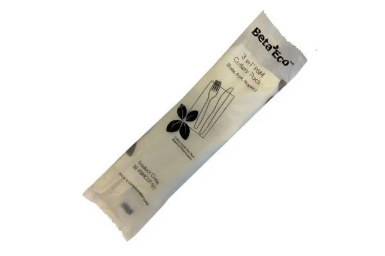 Picture of BetaEco PSM Cutlery Set(Fork, Knife, Napkin) - 500