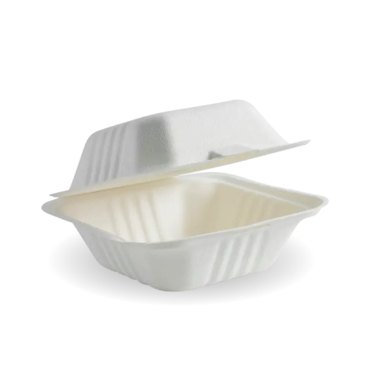 Picture of BioPak BioCane Clamshells - White