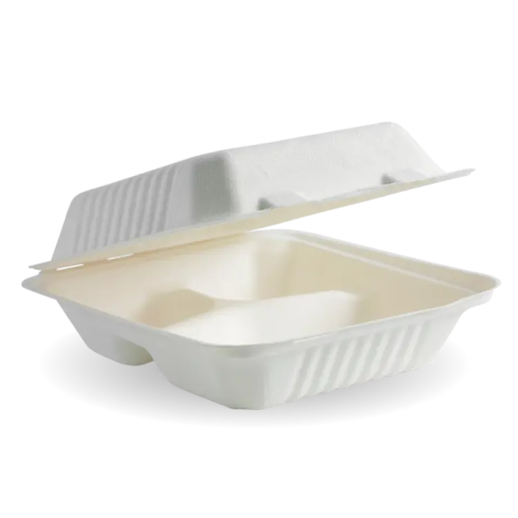 Picture of BioPak BioCane Clamshells - White