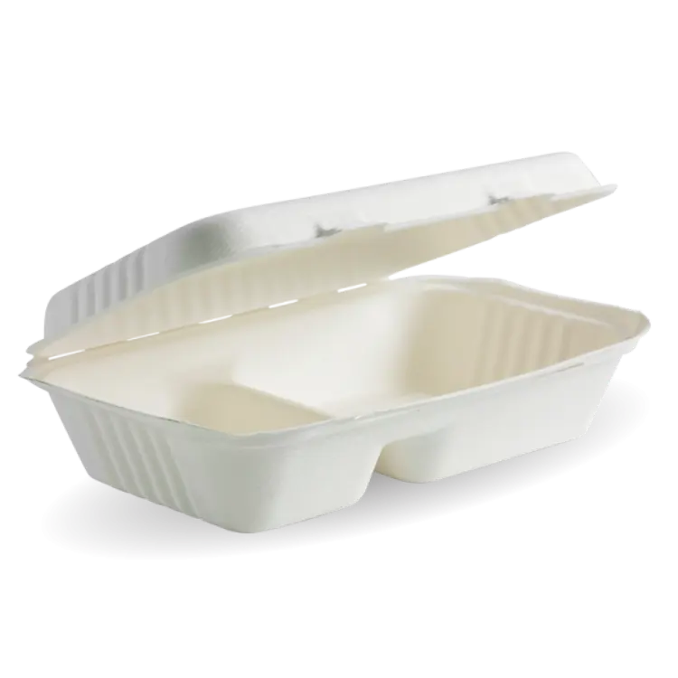 Picture of BioPak BioCane Clamshells - White