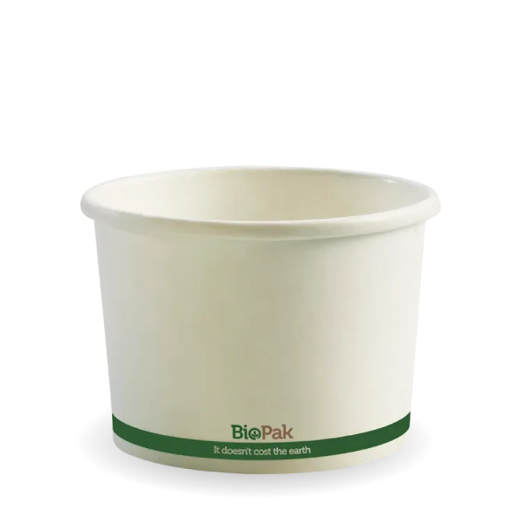Picture of BioPak Paper BioBowls - White