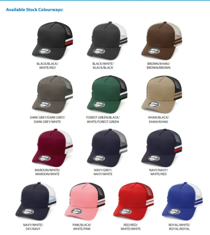 Picture of A-Frame Striped Country Trucker Cap