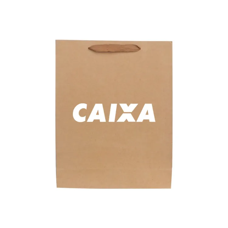 Picture of Medium Vertical Paper Bag with Fabric Flat Handle(210 x 270 x 110mm)