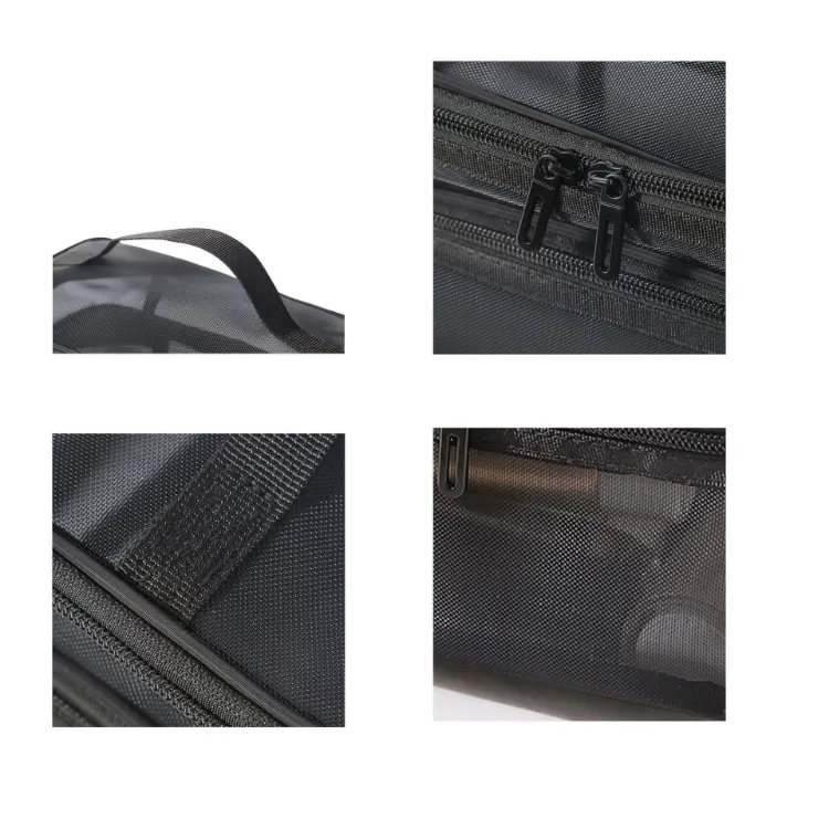 Picture of Nylon Mesh Sheer Double Layer Cosmetic Bag