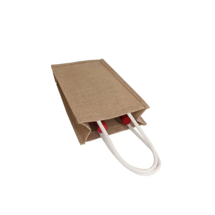 Picture of Jute Double Wine Carrier