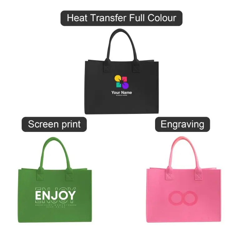 Picture of Customizable Felt Tote Bag
