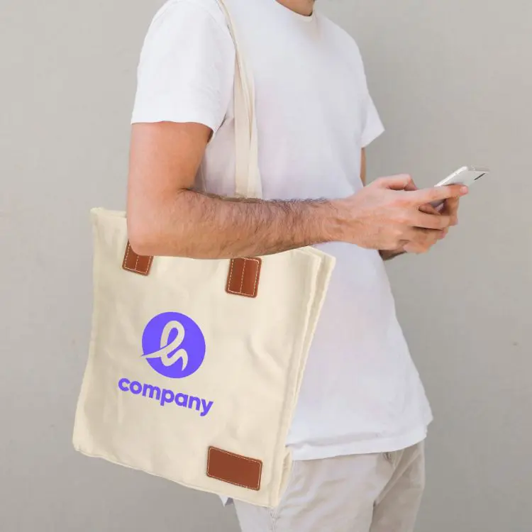 Picture of 450gsm Canvas Bag With Magnetic Snap