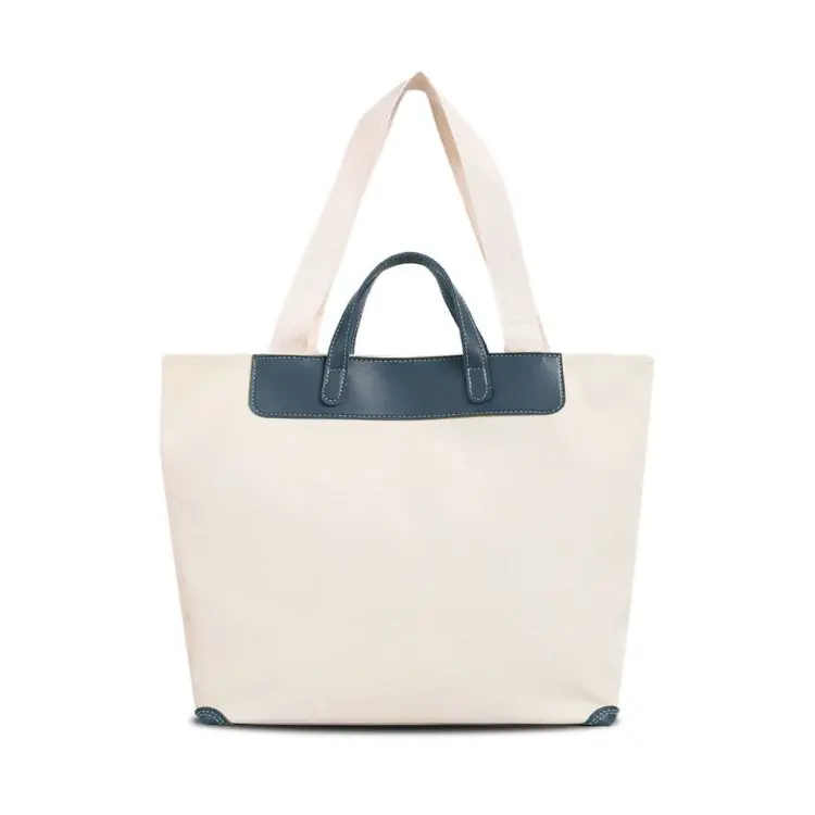 Picture of Canvas Bag With Leather Handle