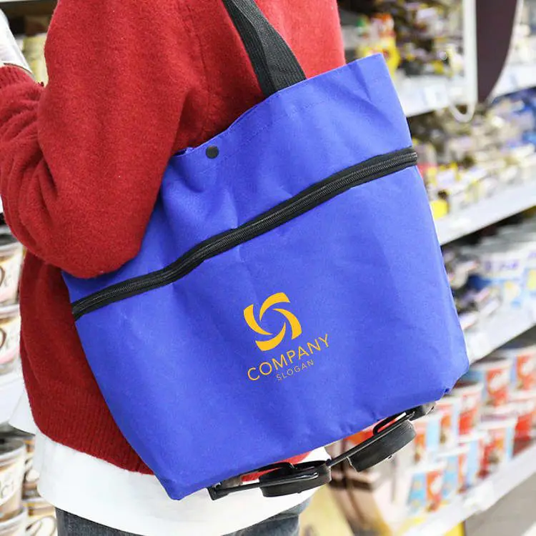 Picture of 2 in 1 Collapsible Shopping Trolley Bag