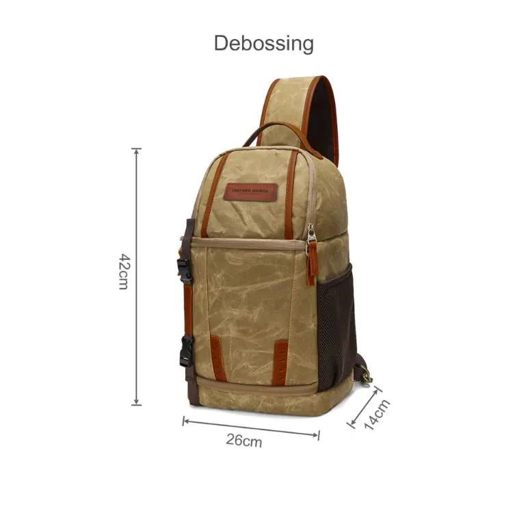 Picture of Waxed Canvas Camera Sling Bag