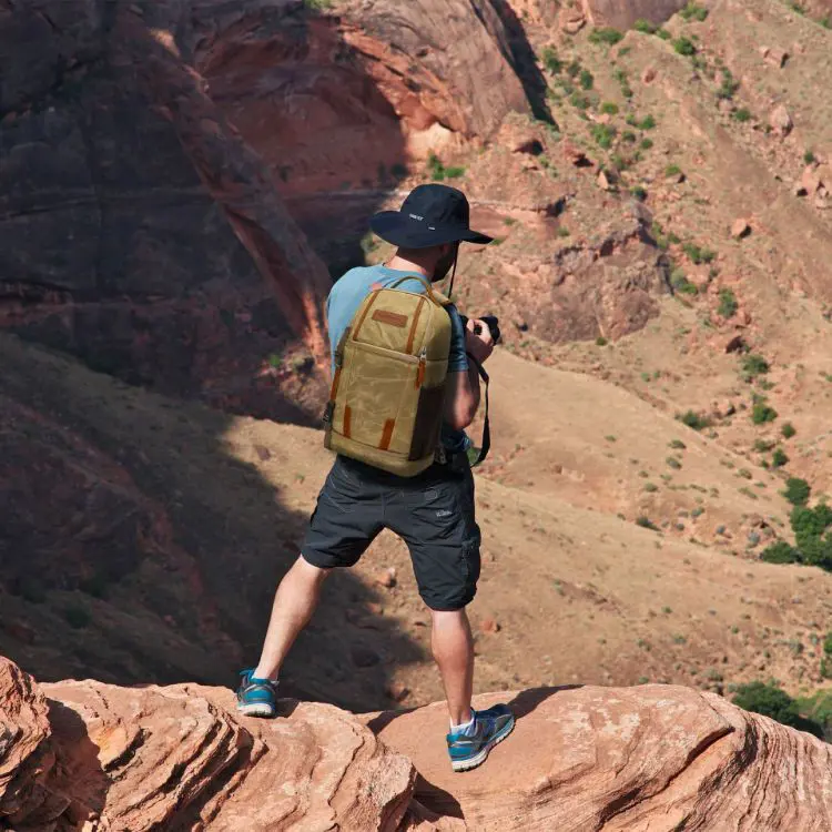 Picture of Waxed Canvas Camera Sling Bag