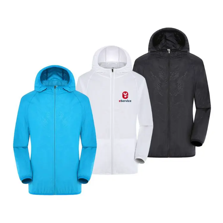 Picture of Unisex Adult 100% Polyester Jacket with Sun Protection and Hood