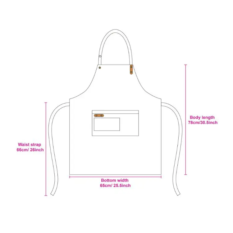 Picture of Poly-Cotton Canvas Full Bib Apron With Neck Strap
