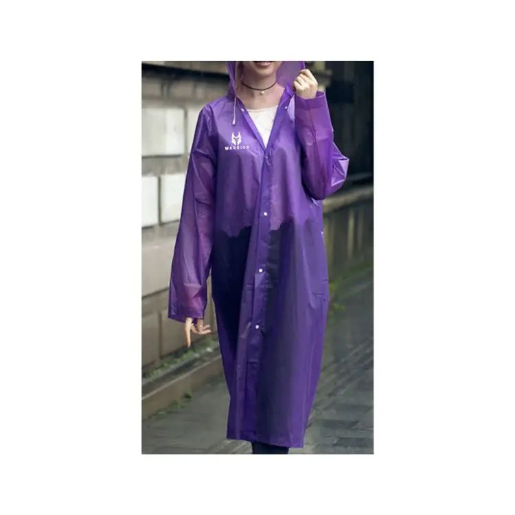 Picture of Reusable Adult PEVA Screen Print Raincoat