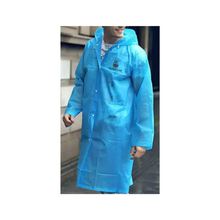 Picture of Reusable Adult PEVA Screen Print Raincoat
