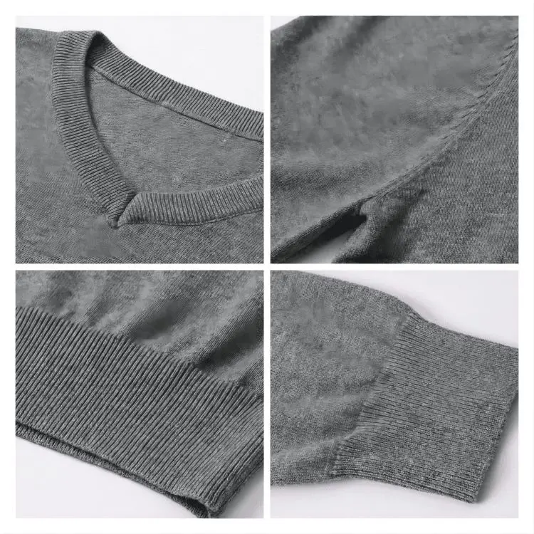 Picture of Unisex 100% Cotton V-Neck Sweater