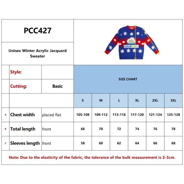 Picture of Unisex Winter Acrylic Jacquard Sweater