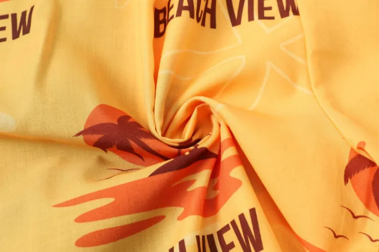 Picture of Men's Sublimated Imitation Cotton Cuban Collar Shirt