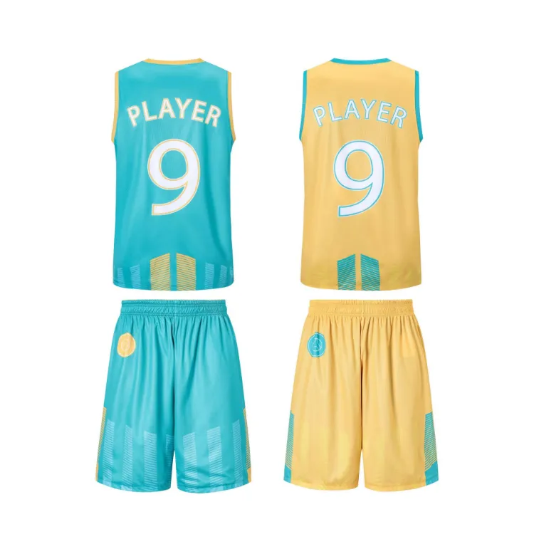 Picture of Unisex Adults 100% Polyester Sublimated Reversible Basketball Shorts