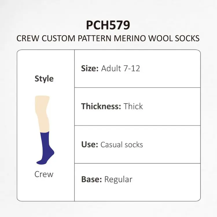 Picture of Crew Custom Pattern Merino Wool Socks