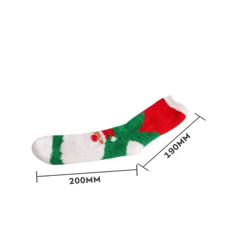 Picture of Crew Custom Pattern Coral Fleece Socks