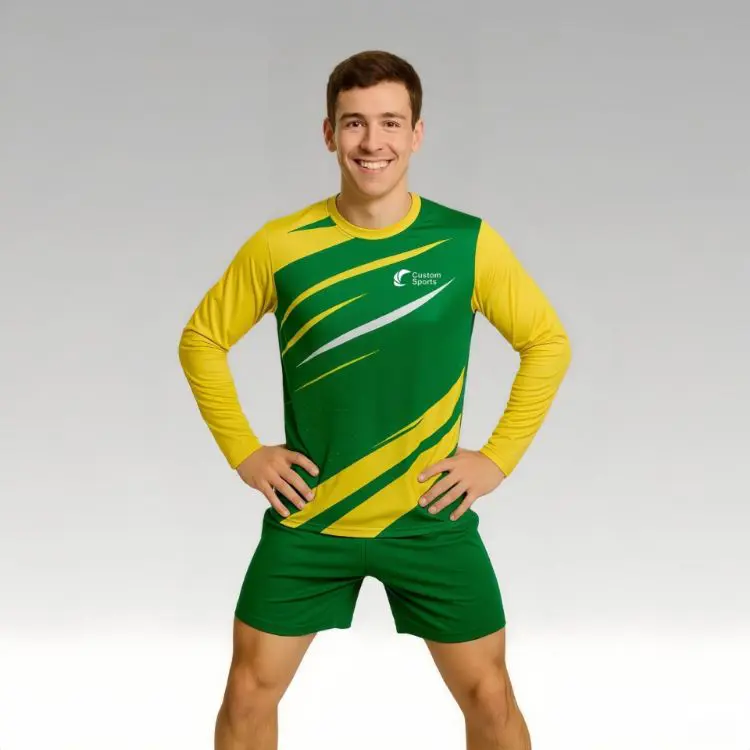 Picture of 100% Polyester Micro Mesh Sublimated Sports Long Sleeves Shirt