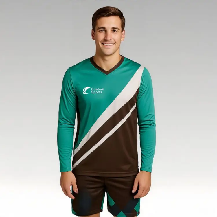 Picture of Unisex Adults 100% Poly Milk Silk Sublimated Long Sleeves Football Jersey
