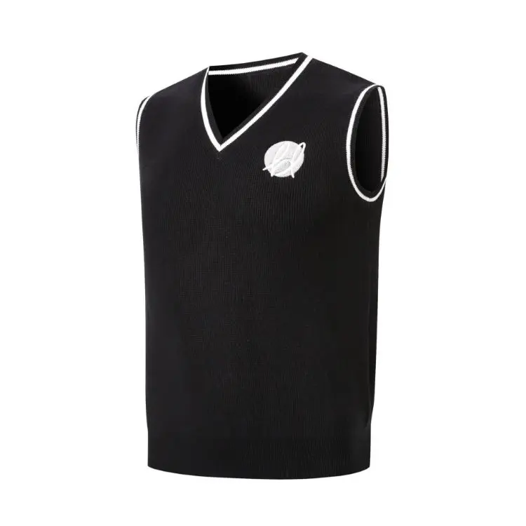 Picture of Unisex Cotton Spandex V-Neck Knitted Vest