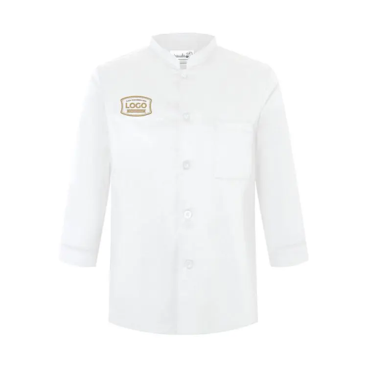 Picture of Classic 3/4 Sleeves Single Breasted Chef Jacket