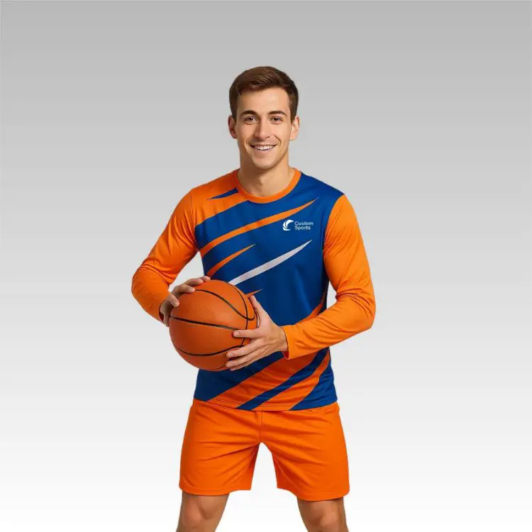 Picture of 100% Poly Milk Silk Sublimated Sports Long Sleeves Shirt