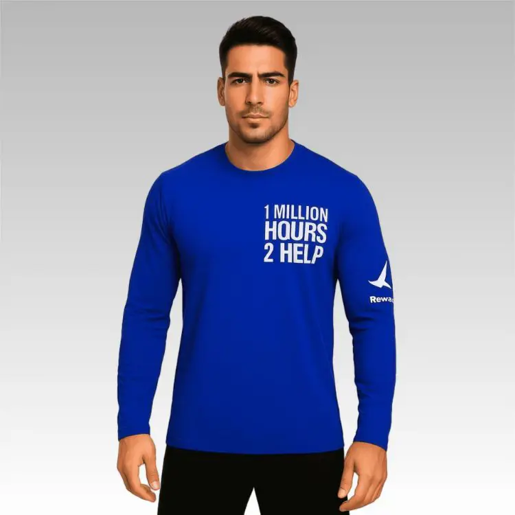 Picture of Unisex Adults RPET Milk Silk Sublimated Crew Neck Long Sleeves Shirt