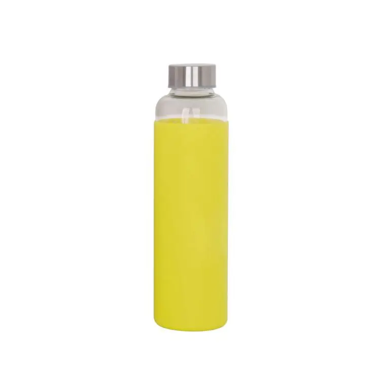 Picture of 550ml Glass Drink Bottle with Stainless steel Lid