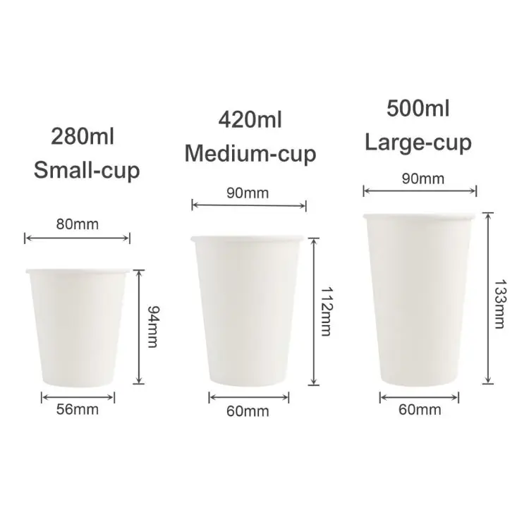 Picture of PLA Single Wall Compostable Paper Cups