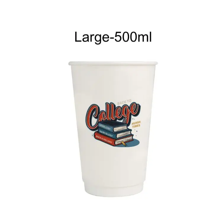 Picture of PLA Double Wall Compostable Paper Cups