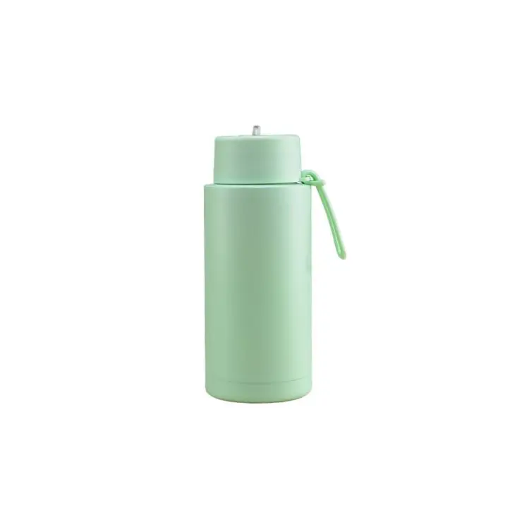 Picture of 1L Stainless Steel Bottle with Straw Lid