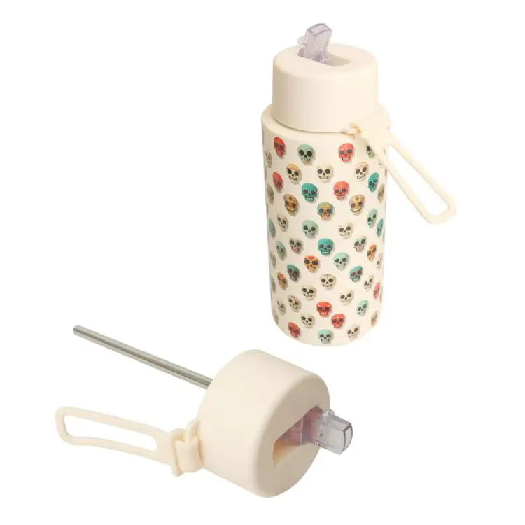 Picture of 1L Stainless Steel Bottle with Straw Lid