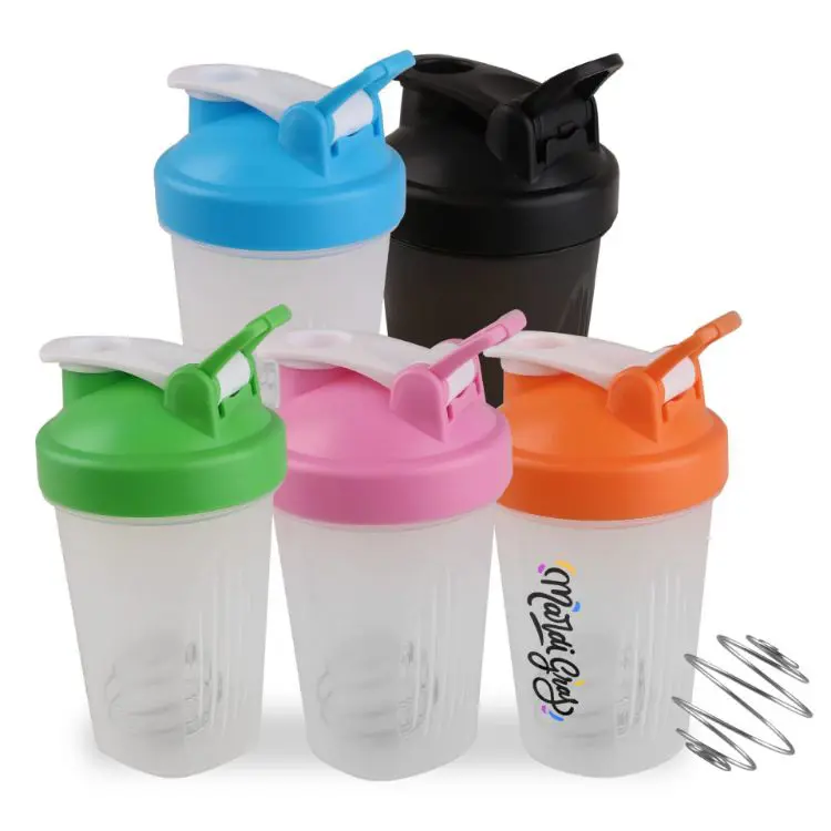 Picture of BPA Free Fitness Shaker Bottle with Loop 400ml