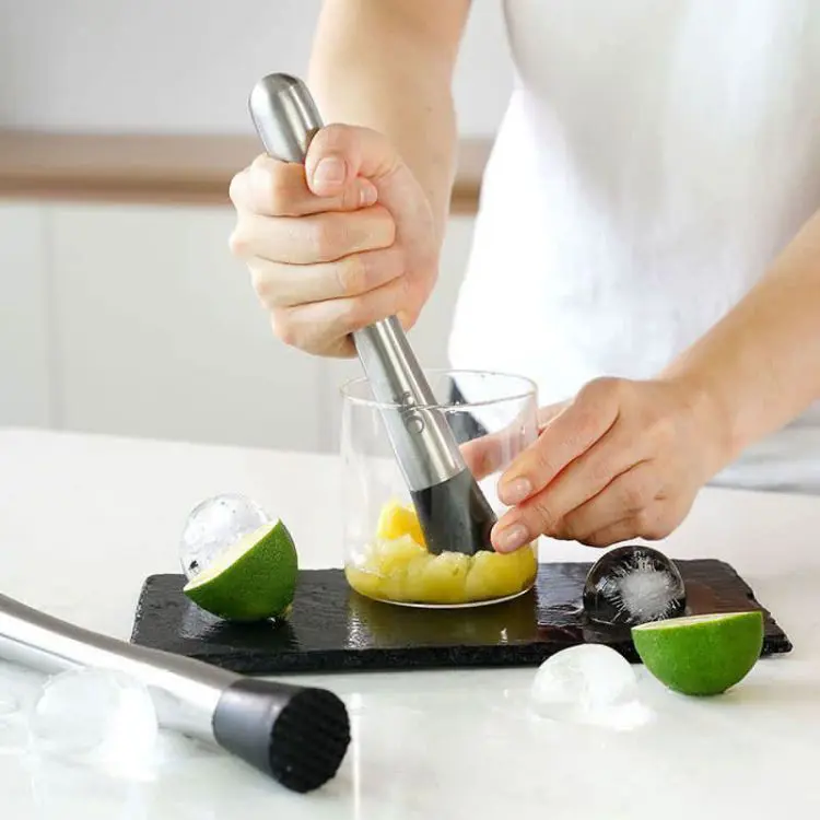 Picture of Short Stainless Steel Cocktail Muddler