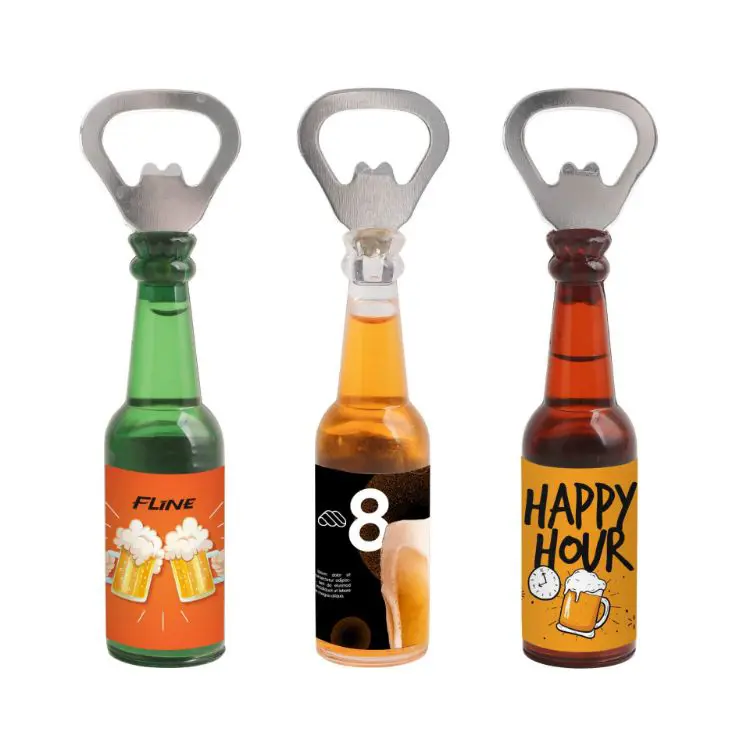 Picture of Bottle Shaped Opener with Fridge Magnet