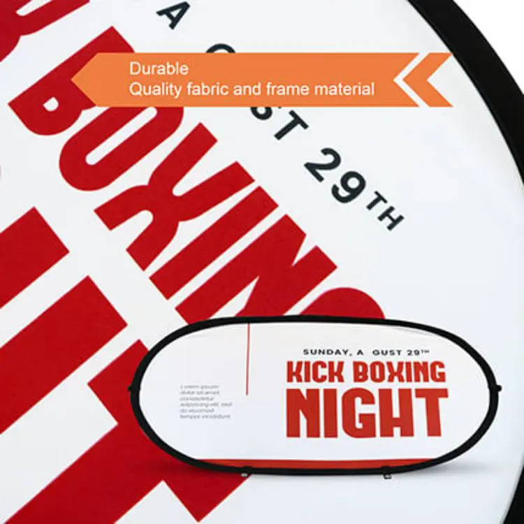 Picture of Oval Shaped Pop Up Banners (Large)