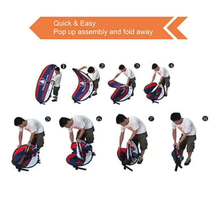 Picture of Oval Shaped Pop Up Banners (Small)