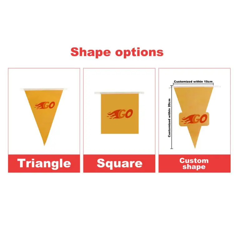 Picture of Custom Paper Pennant String Flags