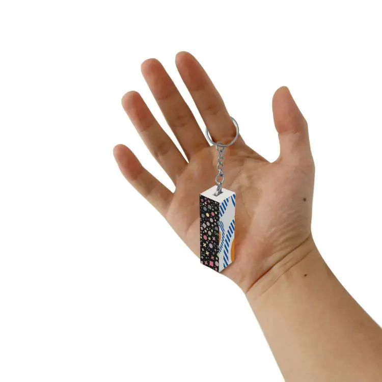 Picture of Custom Square Cube with Keyrings