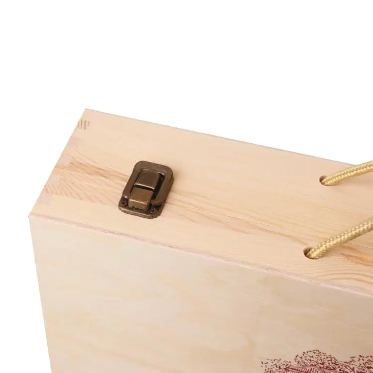 Picture of Six Bottles Vintage Wooden Wine Box