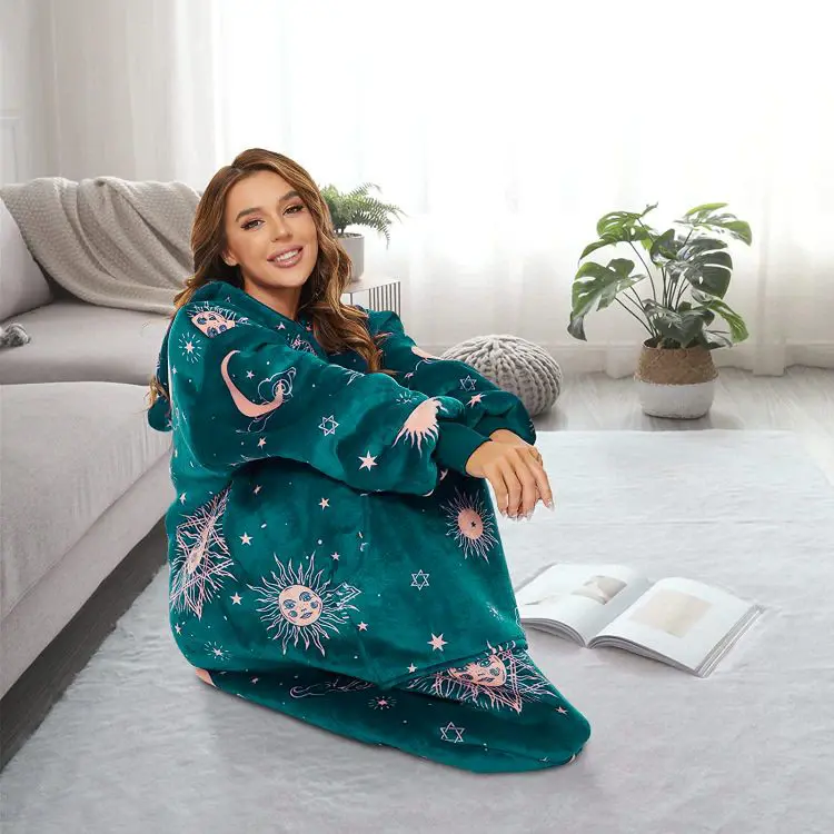 Picture of Unisex Premium 100% Polyester Sublimated  Wearable Blanket