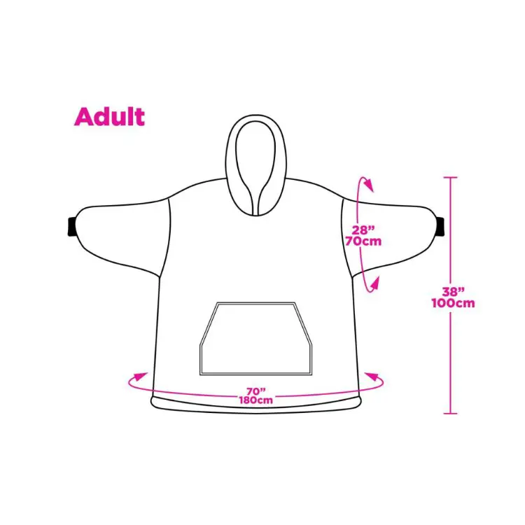 Picture of Unisex Premium 100% Polyester Sublimated  Wearable Blanket