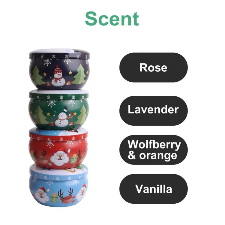 Picture of Tin Candle Set (4pcs)