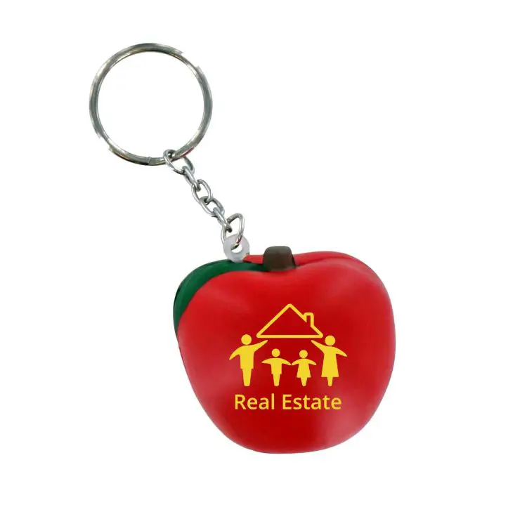 Picture of Keyring with Apple Stress Reliever