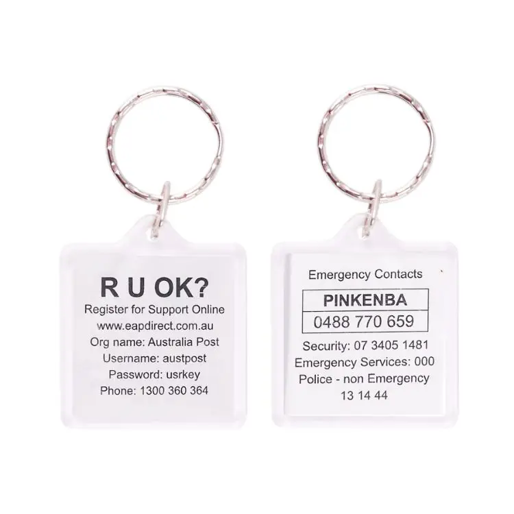 Picture of Square Acrylic Keyring